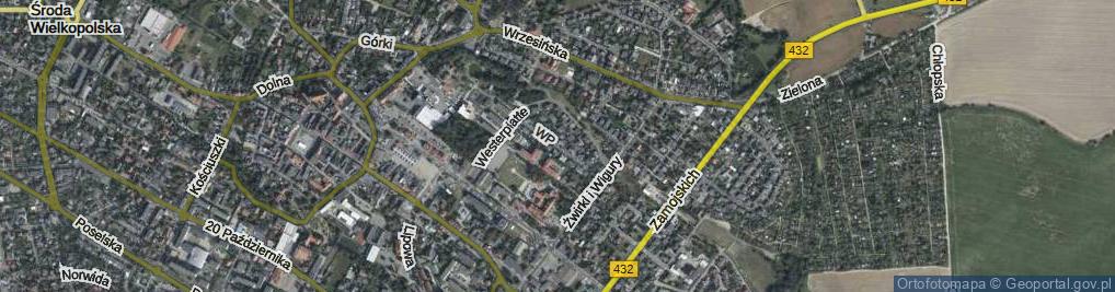 Zdjęcie satelitarne Wojska Polskiego ul.